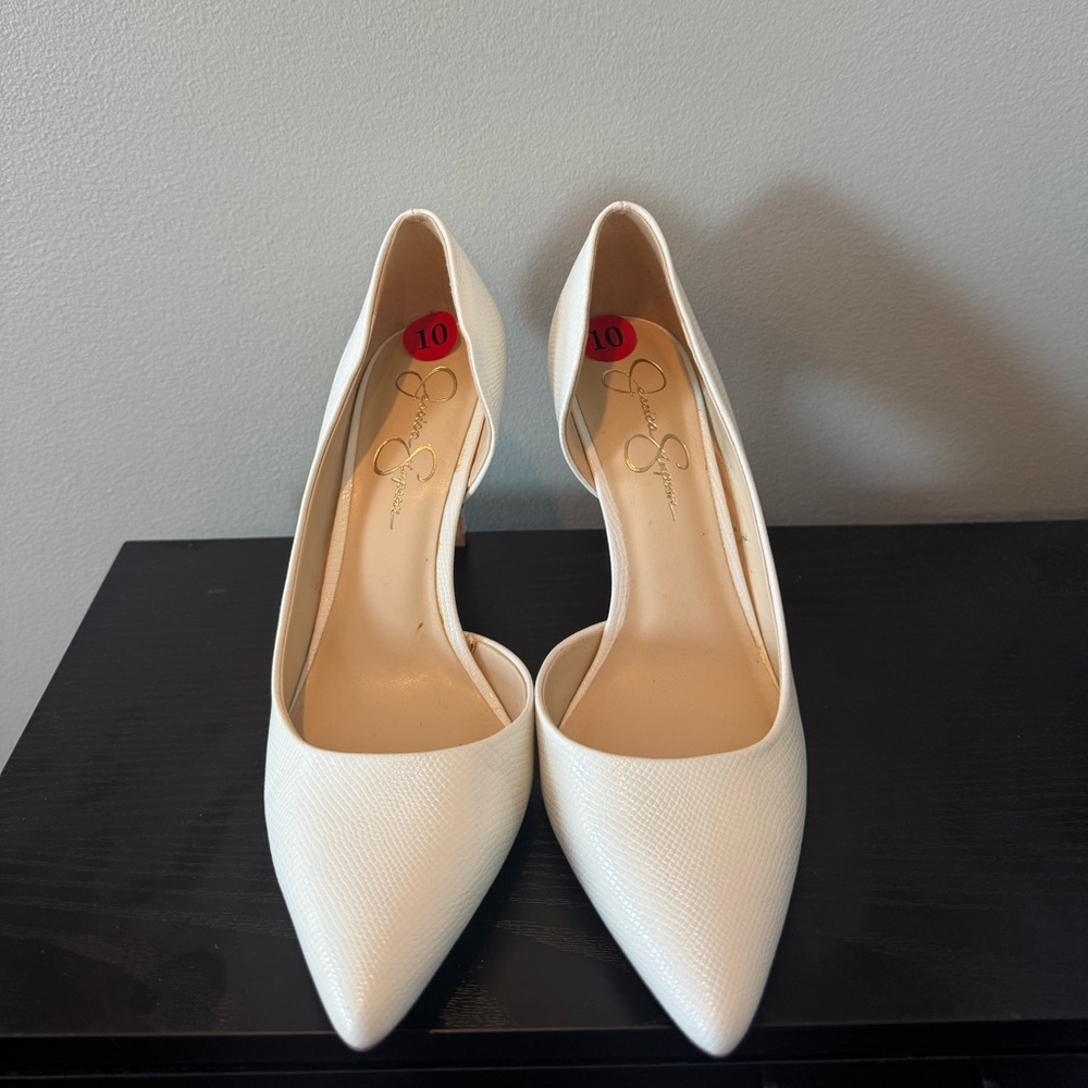 Brand New Jessica Simpson White Heels